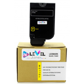 Hilevel Toner, HT-CS720Y Lexmark CS720-725 / CX720-725 74C5SYE 74C5SY0 Yellow 7.000 Sayfa